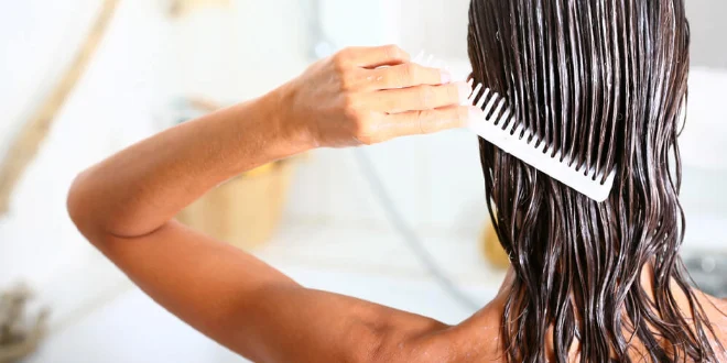 How to use a bath hair mask
