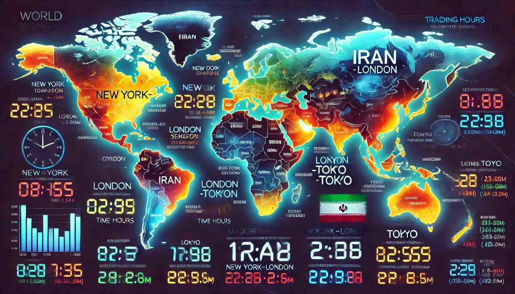 بهترین ساعات معامله در فارکس برای معاملهگران ایرانی