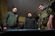 زلنسکی از خط مقدم جبهه شرق اوکراین بازدید کرد
